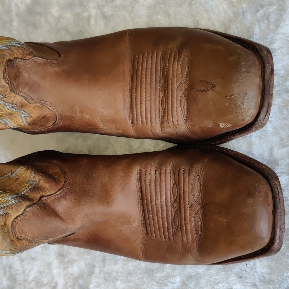 Nocona, Vintage EST 1925 Leather Western Cowboy Boots Men's Size 11.5 D. - Picture 10 of 16